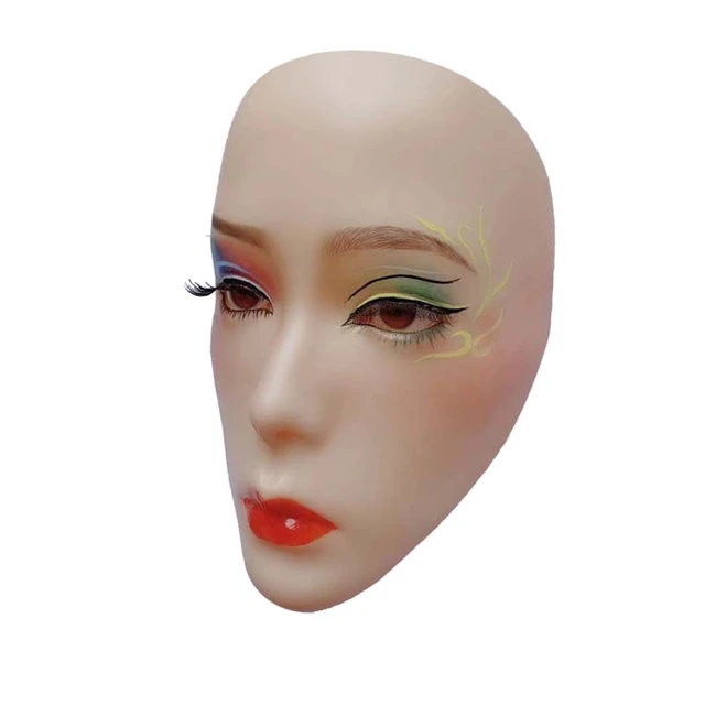 Reusable Practicing Interacting Makeup Face Eye Makeup Practice Face Pad  Silicone Skin Make Up Face Eyelash Tatoo Beauty Academy - AliExpress