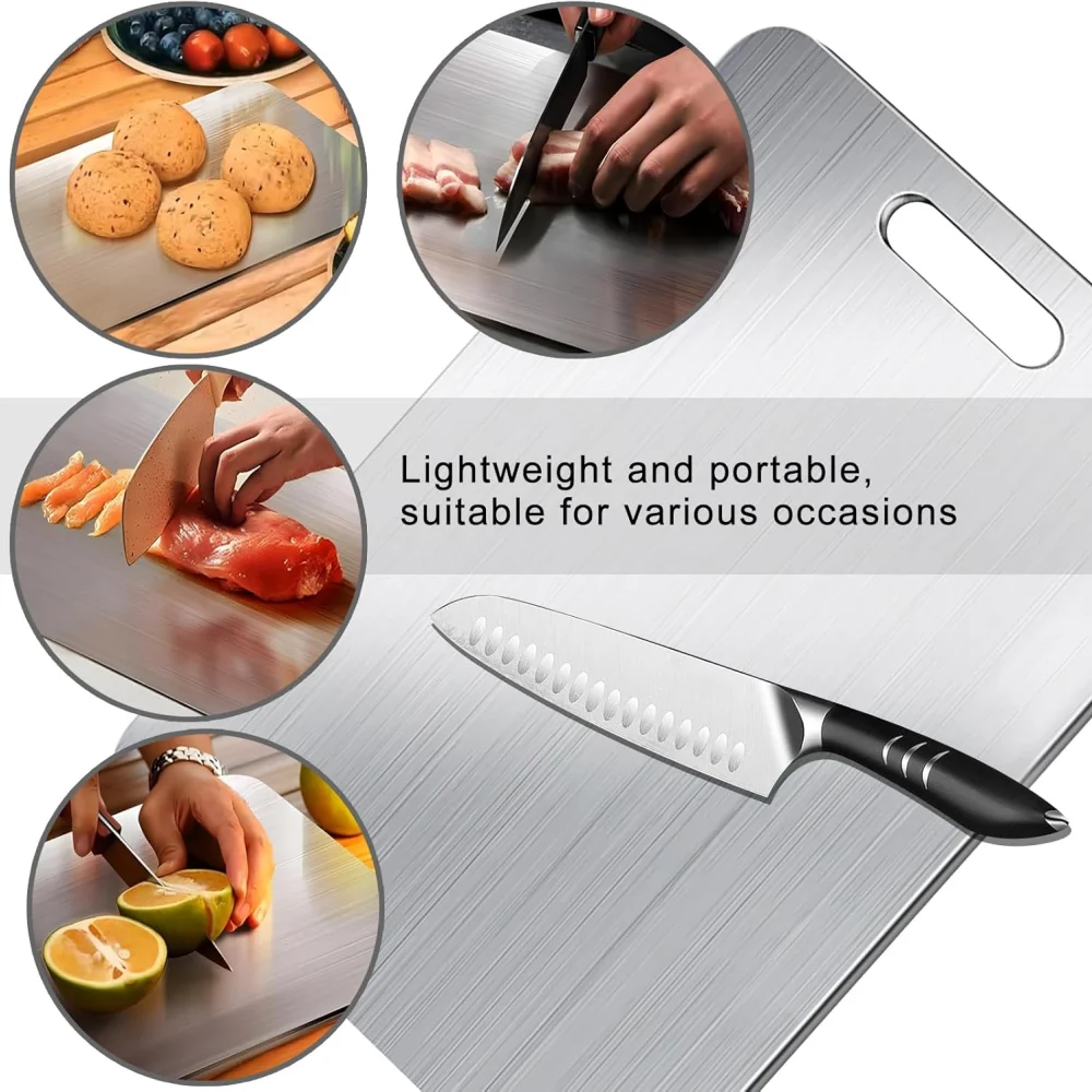 Premium Double-Sided Titanium Kitchen Cutting Board