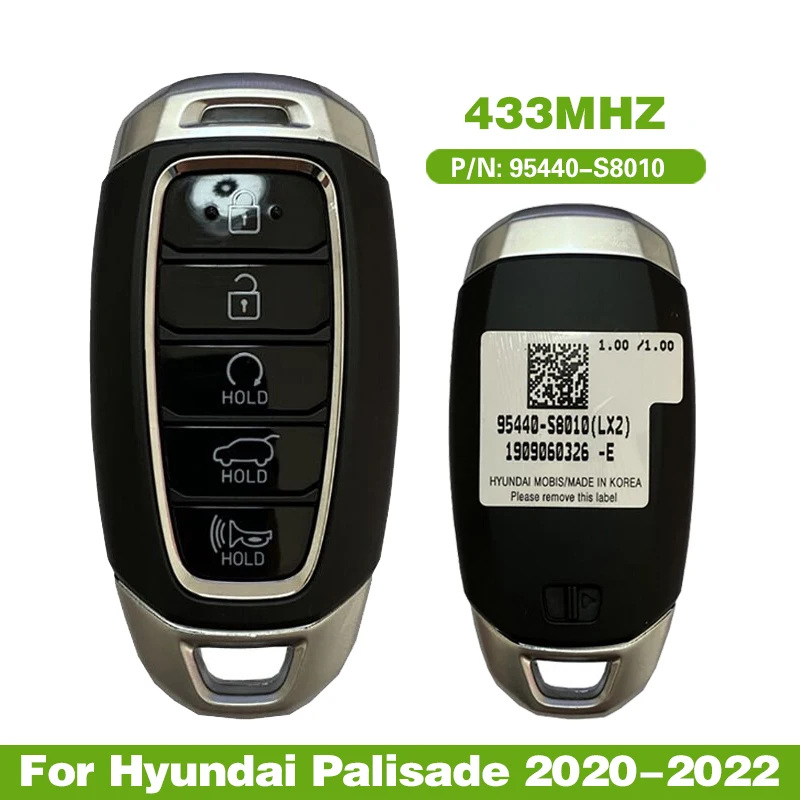 

5-кнопочный умный дистанционный ключ CN020167 для Hyundai Palisade 2020-2022 P/N: 95440-S8010 ID47Chip 433 МГц