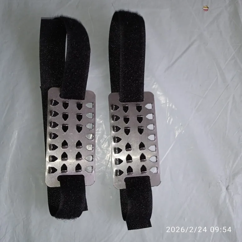 26 Teeth Stainless Steel Snow Ice Cleats Traction Crampons Anti Slip Shoe Spikes Grips for Boots Winter Walking Hiking Climbing photo review