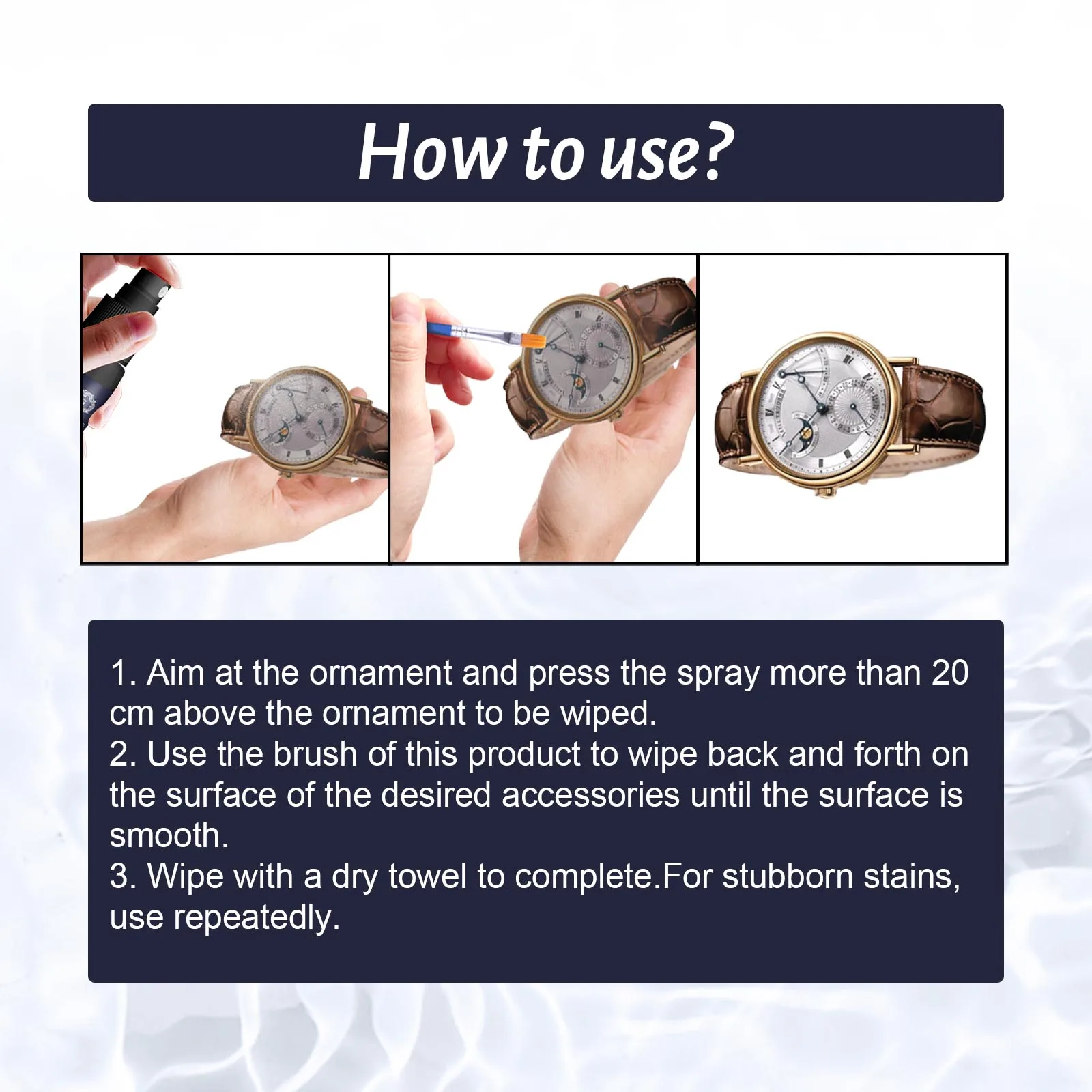 Jewelry Polish Cleaning Spray for Diamond Silver Gold