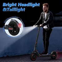 AOVOPRO LP10 double Absorption des chocs Scooter électrique 35 KM 10 pouces 35 KM/H vitesse supérieure régulateur de vitesse lumière LED trottinette électrique 6