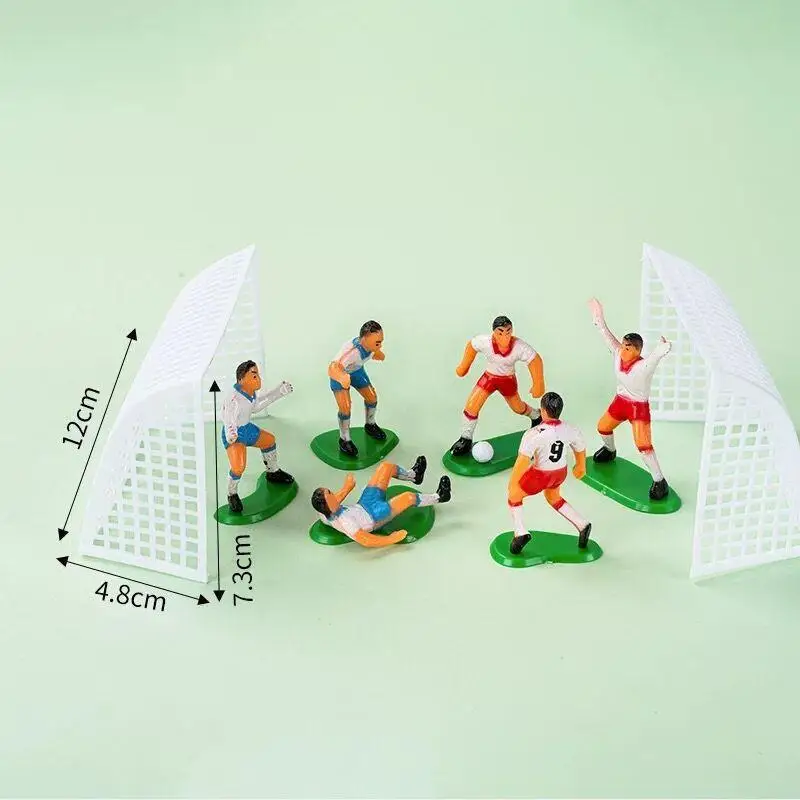 Soccer Football Cake Topper Kids Cupcake Topper Decor Model 8Pcs/Set Happy Birthday Party Supplies Children Party Decoration party decorations,birthday party supplies,cake topper,cake decorations,cake toppers