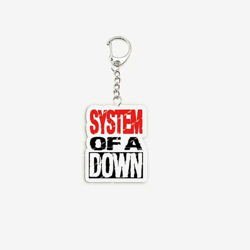 Heavy Metal Band System of A Down Keychains for Accessories