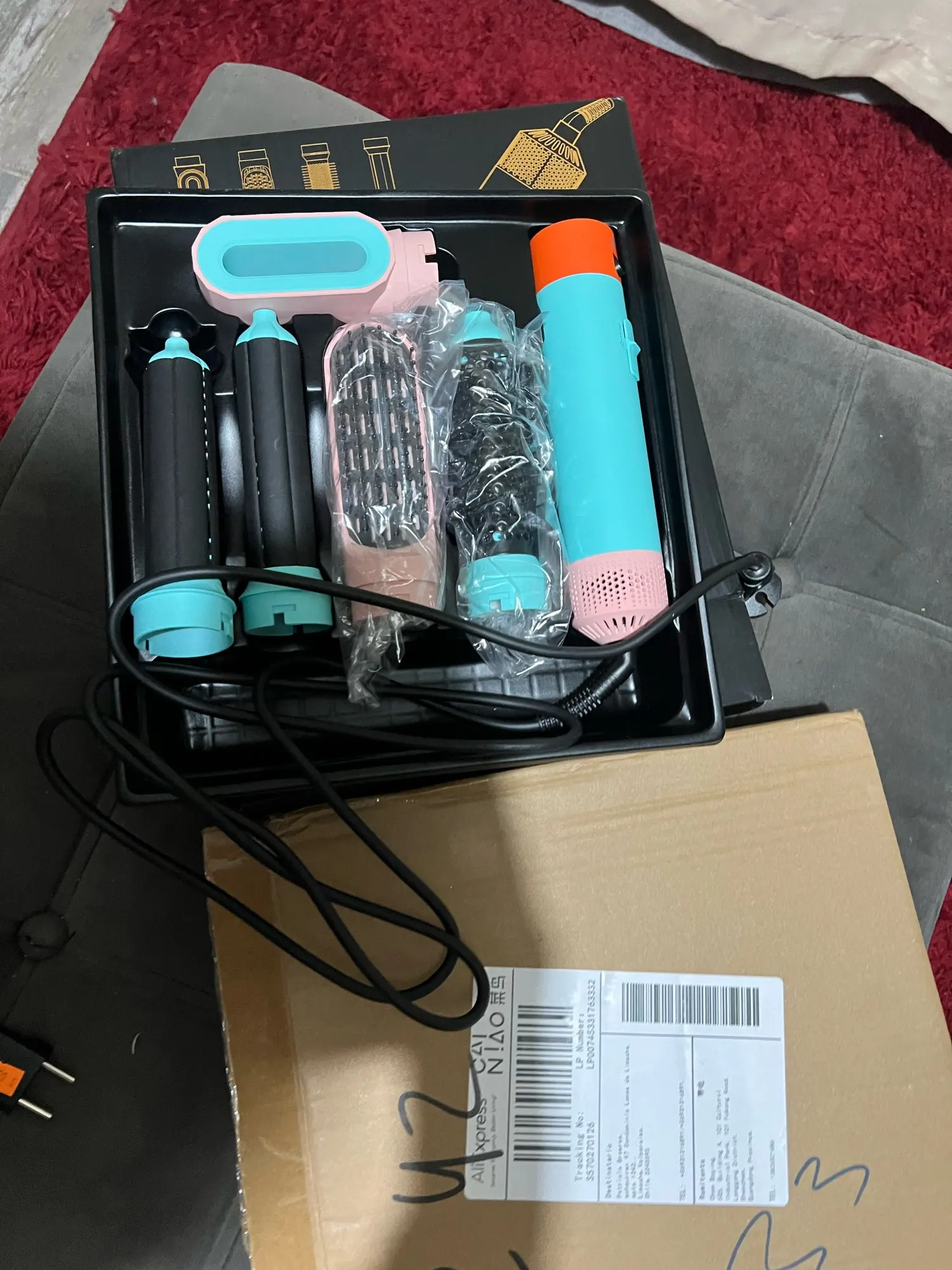 5 In 1 Multi Styler New Design Hair Dryer For Hair 5 in 1 hair styler With Curling Barrel Hot Air Brush Styling Tool MultiStyler photo review