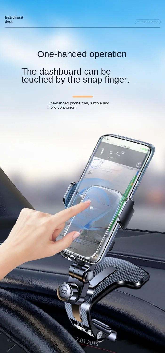 Mobile Phone Car Holder New Style Central Control Instrument Panelmulti-functional Car Universal Navigation Special Fixed
