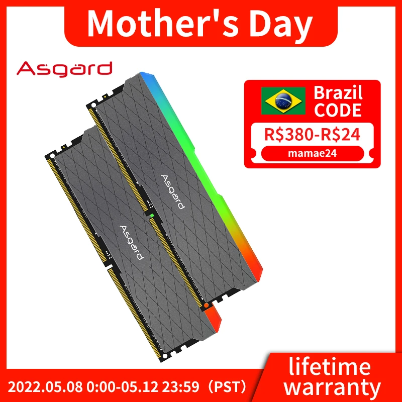 Memória Ram ddr4 com rgb – Asgard