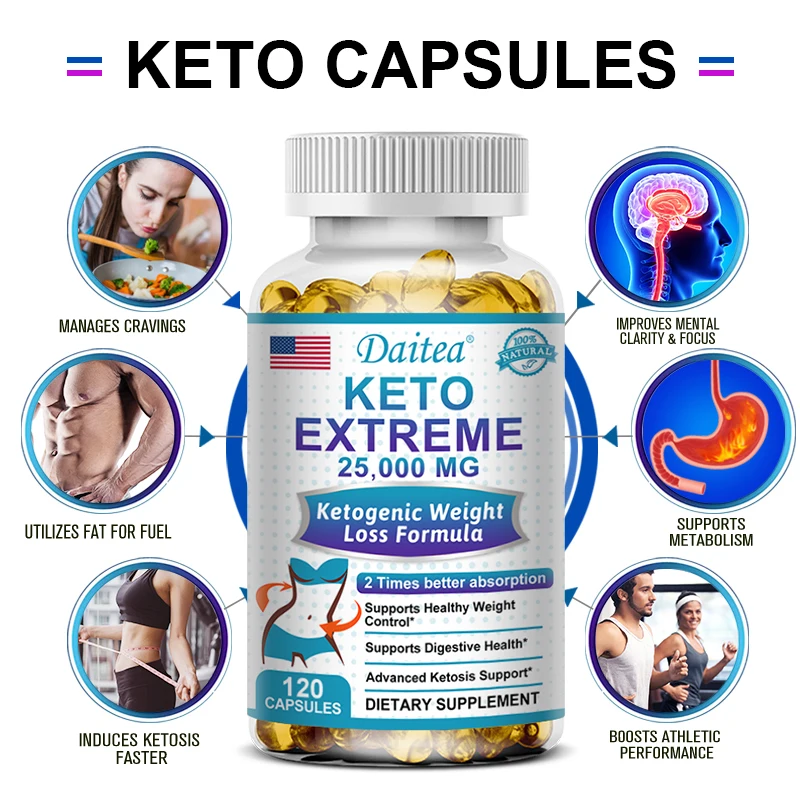 Daitea Keto Supplement bottle - view 1