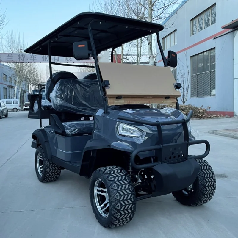 

2024 New Product Launch 4-Seater Electric Lifting Hunting Golf Cart Equipped With Large Off-Road Tires And Solar Panel System