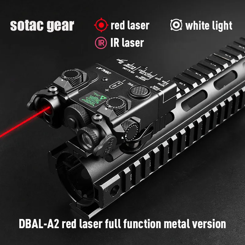 Metal DBAL-A2 IR Laser Red Laser Sight Dual Beam Aiming PEQ