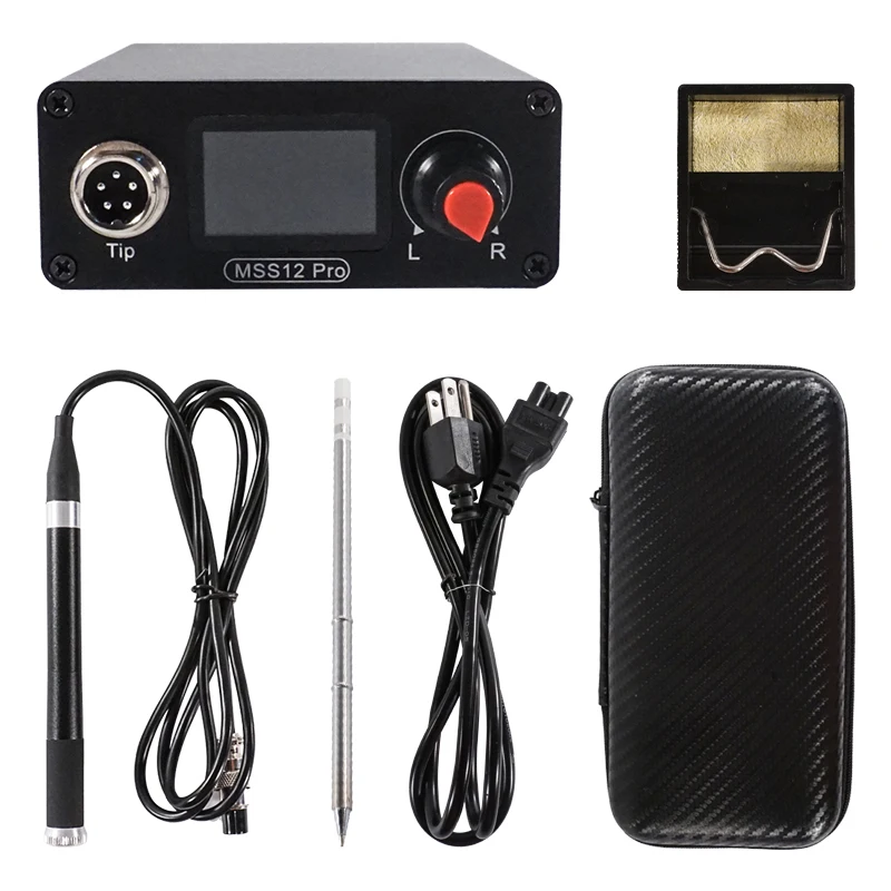 SEQURE MSS12 Pro Soldering Station Suitable for T12 Tips 2022 LCD Soldering Iron Support AC and DC Power Supply 6