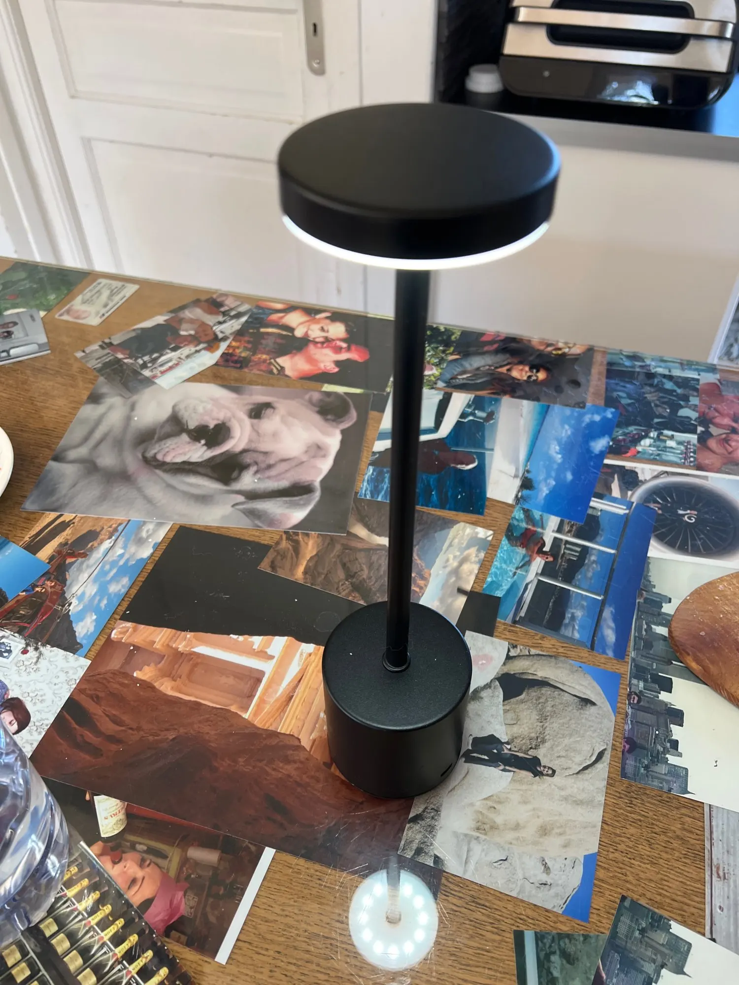 Lampe de Table LED classique avec capteur tactile en métal, Rechargeable, 3 couleurs, lumière ambiante créative, décoration de salle, veilleuse photo review