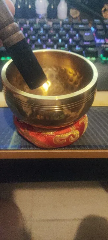 Nepal Hand-made Buddha Sound Bowl | Brass Meditation Singing Bowl photo review