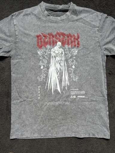 Official Anime Berserk T-Shirt – Guts & The Black Swordsman | Premium Cotton Tee for Fans of Dark Fantasy