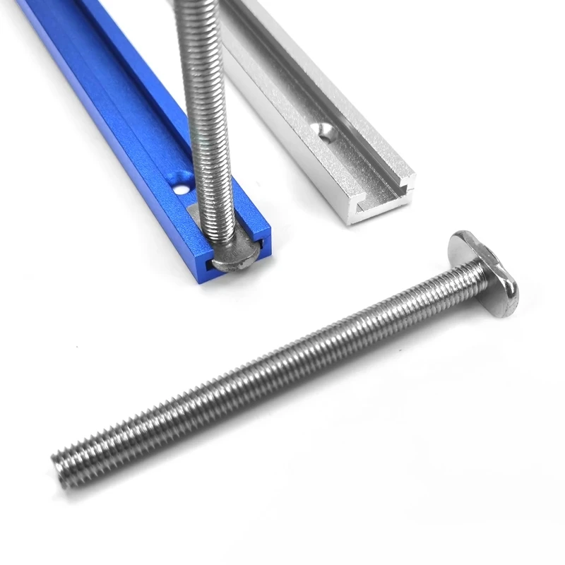 Binario Mitra 45° A T In Alluminio 500mm Per Tavolo Router E Seghe – Con Scala E Fissaggio