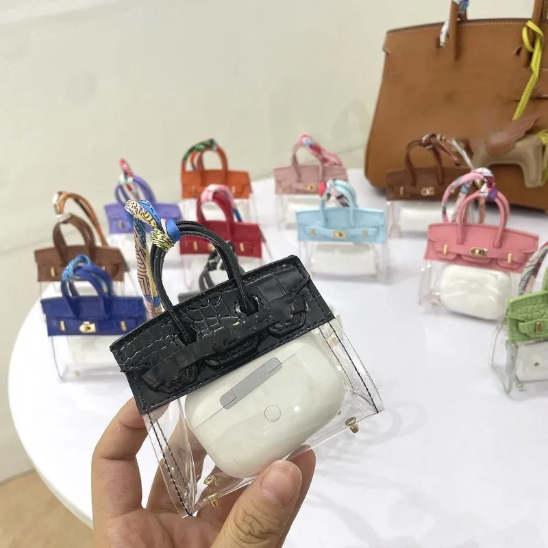 Full Cover Mini Birkin Bag Pendant Mini Mini Handbag for for Earphone  Lipstick