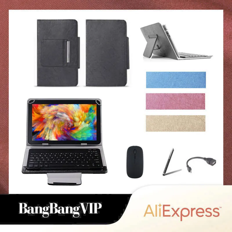 

Для Punos 10 "планшет универсальный Bluetooth беспроводная мышь клавиатура Стенд крышка чехол