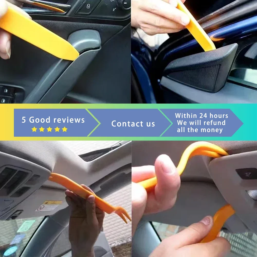 Plastic Auto Dismantle Tools Kit Car Radio Door Clip Panel Trim Dash Audio CD DVD Player Removal Installer Pry Kit Refit Set