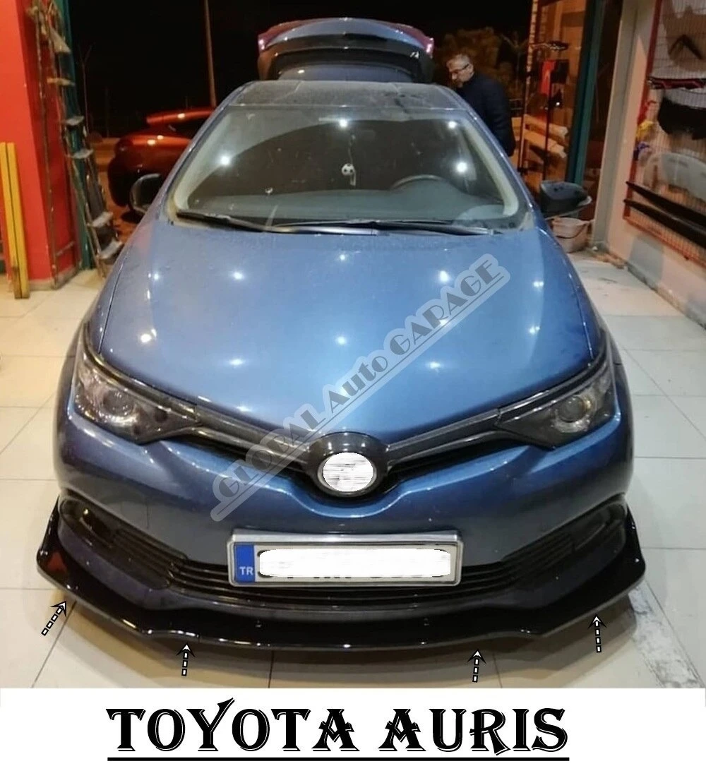 For Toyota Auris Front Bumper Attachment Lip 20062010 Piano Glossy Black Splitter Diffuser