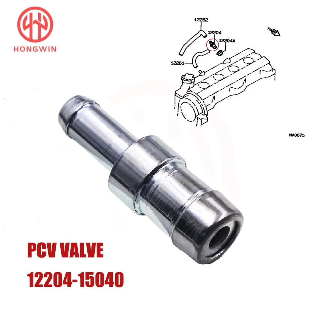 Car PCV Valve Sub-Assy Ventilat & Grommet 12204-15040 90480-18001 For Toyota Corolla Baby Camry Sprinter Trueno 1.6 AE91