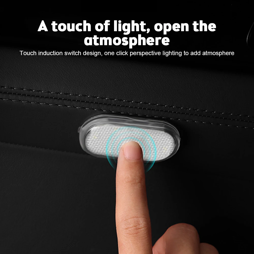 Carro sem fio levou toque luz, lâmpada de emergência magnética, Auto telhado lâmpada do teto, carregamento USB, luz de leitura, mini atmosfera luz