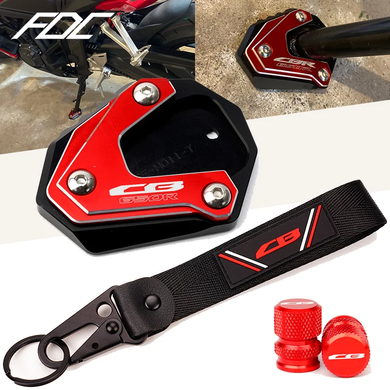 

Для Honda CBR650R 2013-2023 CB650R 2019-2023 мотоцикл Выдвижная подставка боковая подставка удлинительная накладка колпачки клапанов шин аксессуары для ключей
