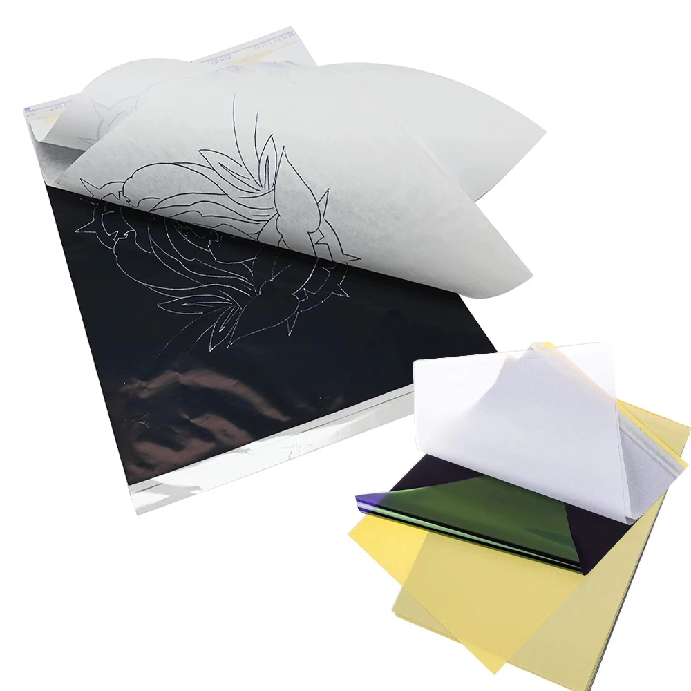 50 Sheets 4 PLY Tattoo Transfer Paper Spirit Master Stencil Carbon Thermal  Tracing Copier Paper A4 Size