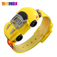 SKMEI Colorful Creative Cartoon Fun Car Mode Children Watches Date Time Clock Wristwatch For Boys Girls Birthday New Year Gift 1