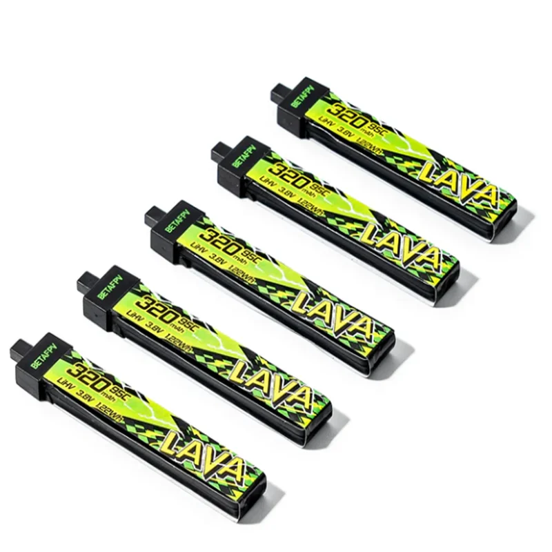 BETAFPV LAVA II 1S 320 мАч 3,8 В 95C Аккумулятор BT2.0 Разъем с зарядным устройством для Air65, Meteor65 Pro, Cetus thumbnail 3