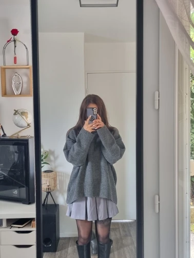 CHIC VEN Korean Women's Sweater Loose Turtleneck Sweaters Warm Solid Pullover Knitwear Basic Female Tops Autumn Winter 2022 photo review