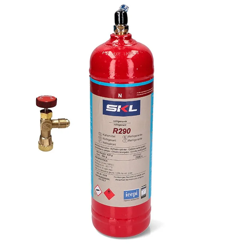 1 bottle refrigerant Gas R290 370Gr propane AliExpress