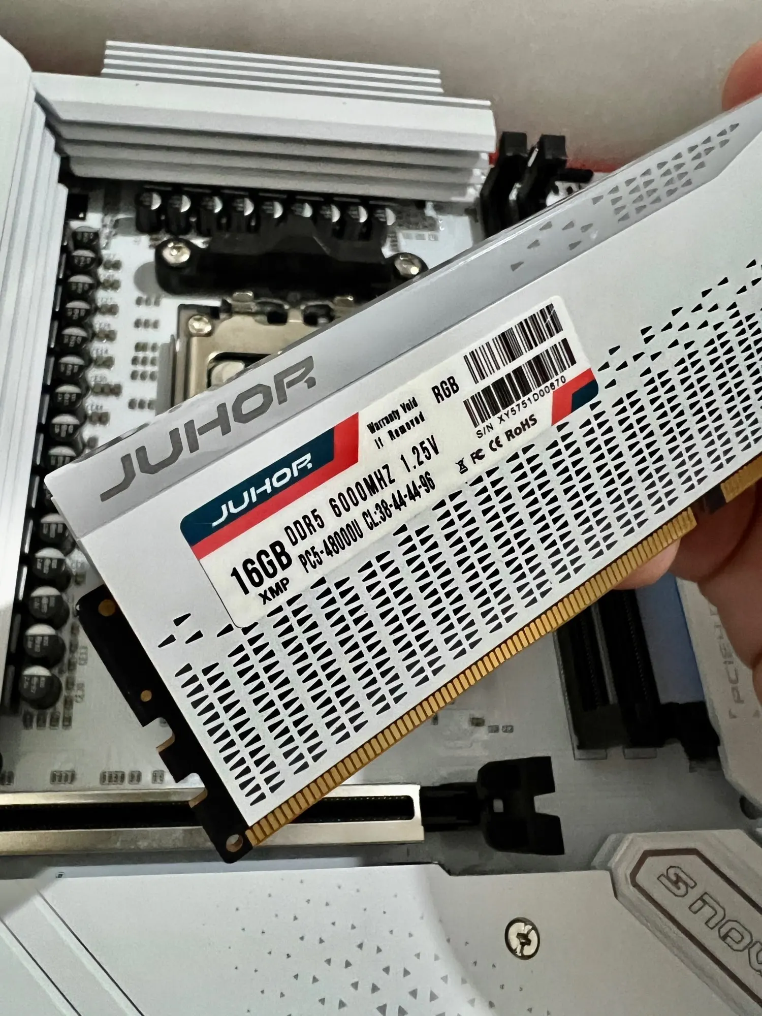 メモリ JUHOR DDR5-6000MHz 16GB 動作品 JUHOR DDR5 16GB 6000MHz 4800MHz 5600MHz DIMM Desktop Computer