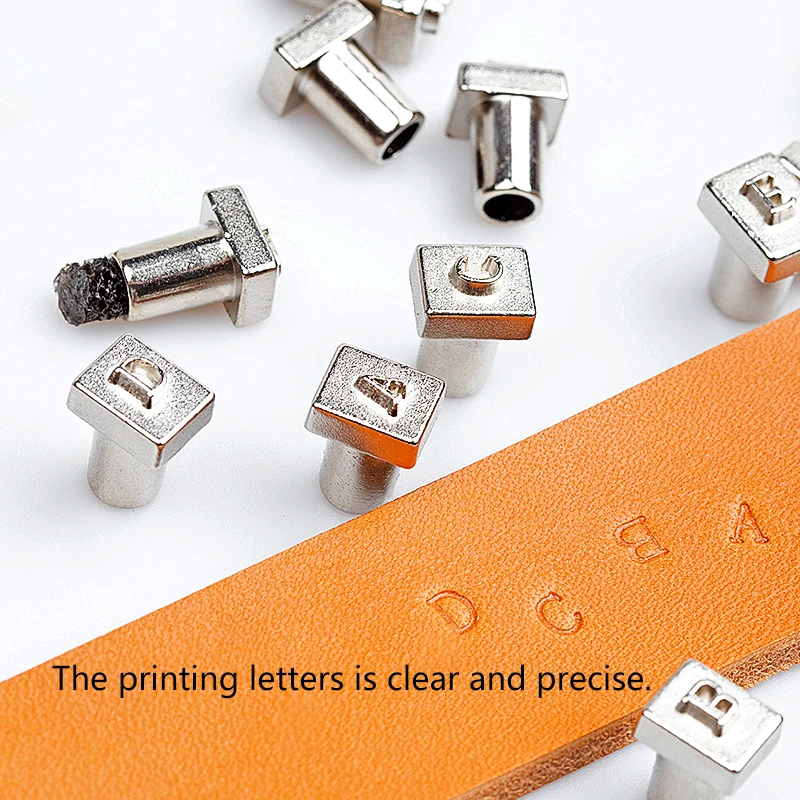 WUTA Leather Alphabet Stamps Punch Capital Letters & Number Stamping Tools Set DIY Custom Name Logo Punching Tools 4mm/6mm Metal number letter stamp set leather craft stamps leather letter punch alphabet number stamp set