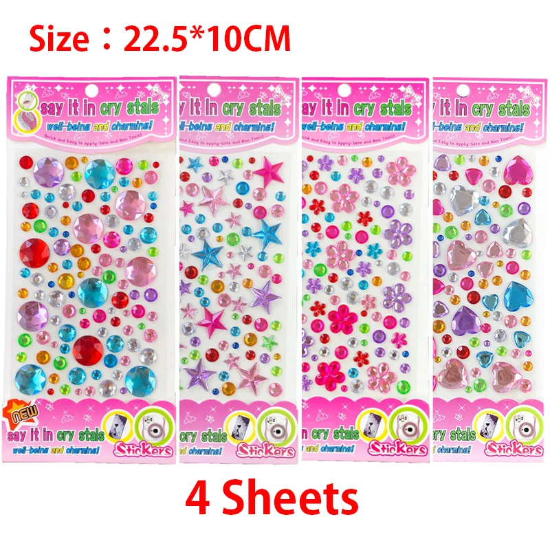  Gem Stickers 1200+ Self Adhesive Jewel for Crafts
