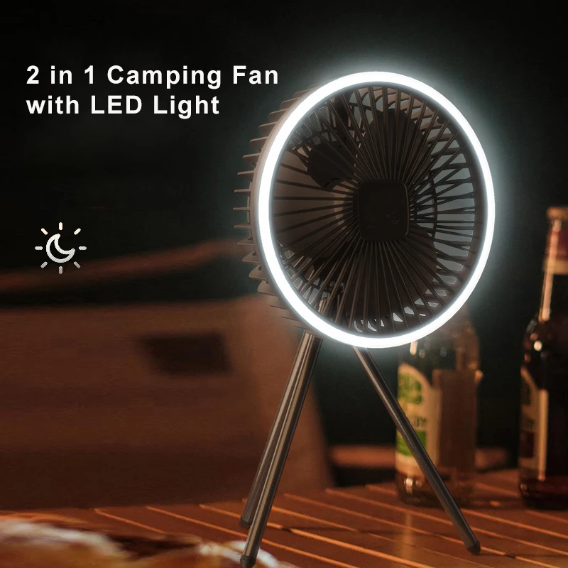 Portable USB Rechargeable Camping Fan 2
