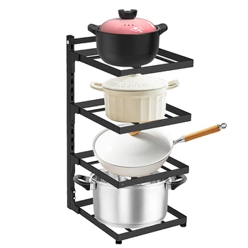 Scaffale multistrato per pentole regolabile sotto i supporti per pentole per lavello accessori per la cucina scaffali per Organizer scaffali per armadietti per la casa 1