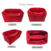 For Speedy 25 30 35 40 20 insert Bags Organizer Makeup Handbag Organize Inner Purse Portable base shaper Premium nylon (Handmad 2