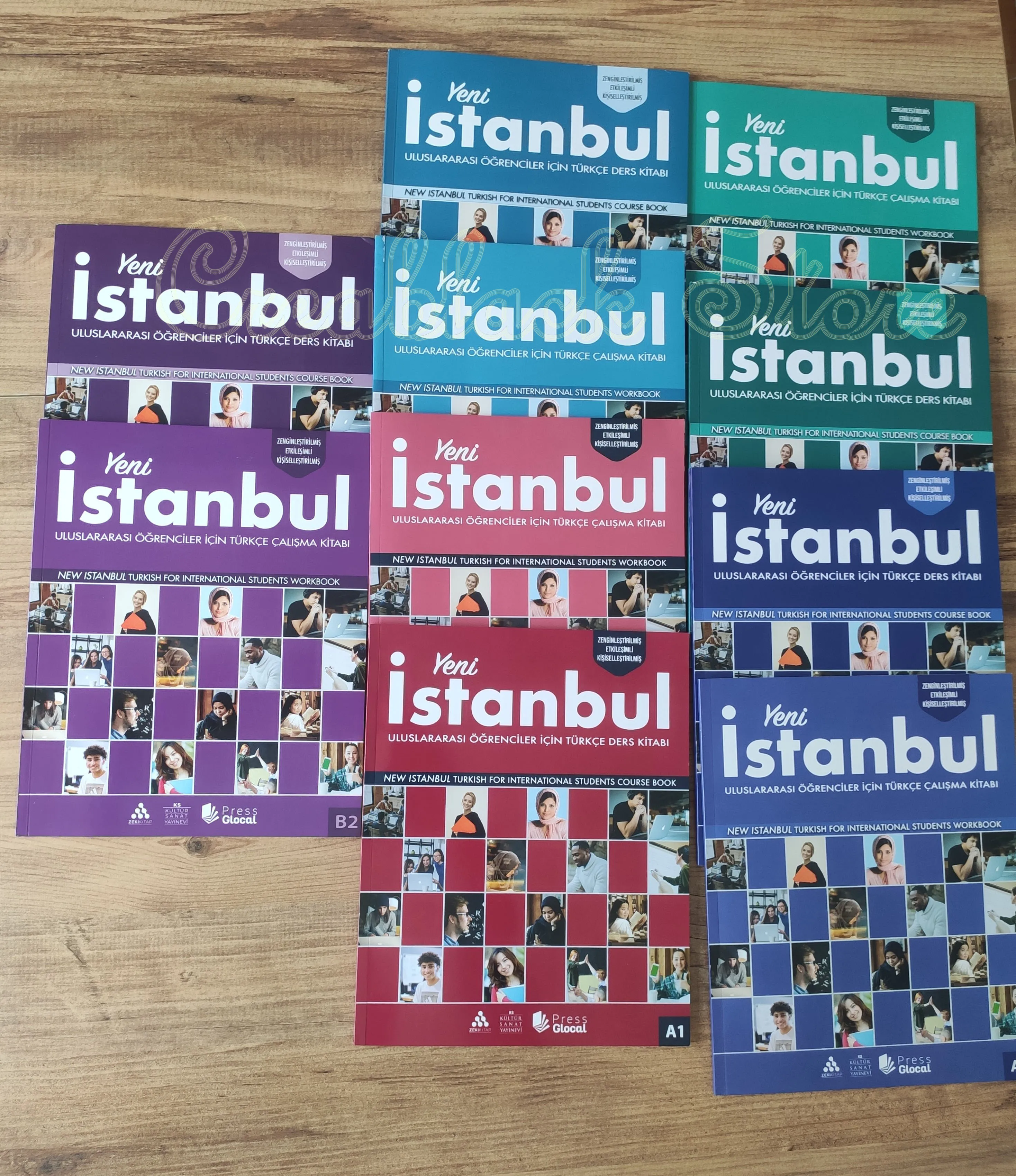 10Pcs For Foreigners Turkish Language Learning New A1 A2 B1 B2 C1 Course Work Qr Code Complete Full Set Quick Information Gift Letter Word Sentences Yabancılar İ&ccedil;in T&uuml;rk&ccedil;e &Ouml;ğrenme Kitabı Seti