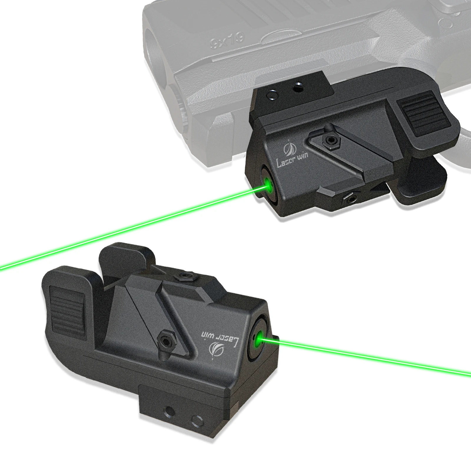 Tactical Green Laser Sight For Picatinny Weaver Rail Mount For Pistol,handgun With Usb