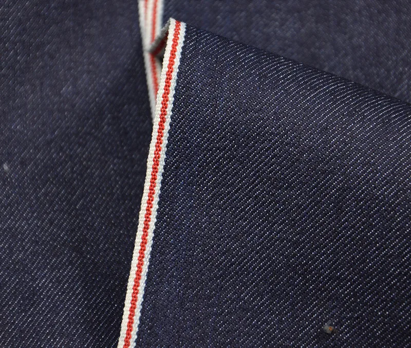 10.5Oz Coolmax Red Selvedge Jeans Cloth 25.1%PPT High Stretch Denim Fabric Dropshiping W186514