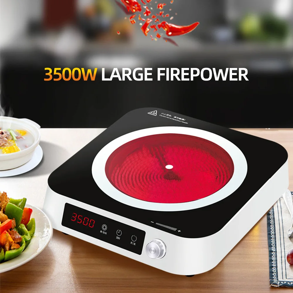 3500W high-power electric ceramic stove，Household electric ceramic furnace, barbecue light wave oven 2