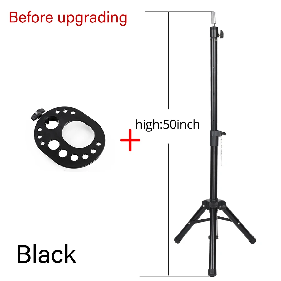 5055Inch Wig Stand Tripod Stand For Mannequin Head Stand Adjustable Wig  Head Stand Holder With Tray For Hairdressing Stying - AliExpress