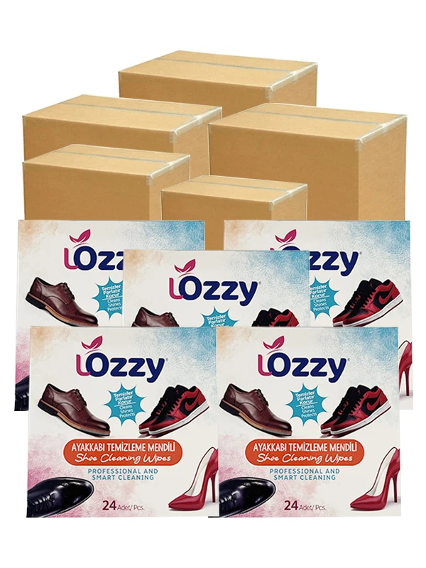 

Shoe Cleaning Wipes Set in Disposable Single Packages - 5 Boxes