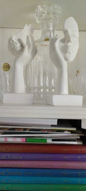 European Elegance, Resin Abstract Mask Statues - Intriguing Décor for Home or Office photo review