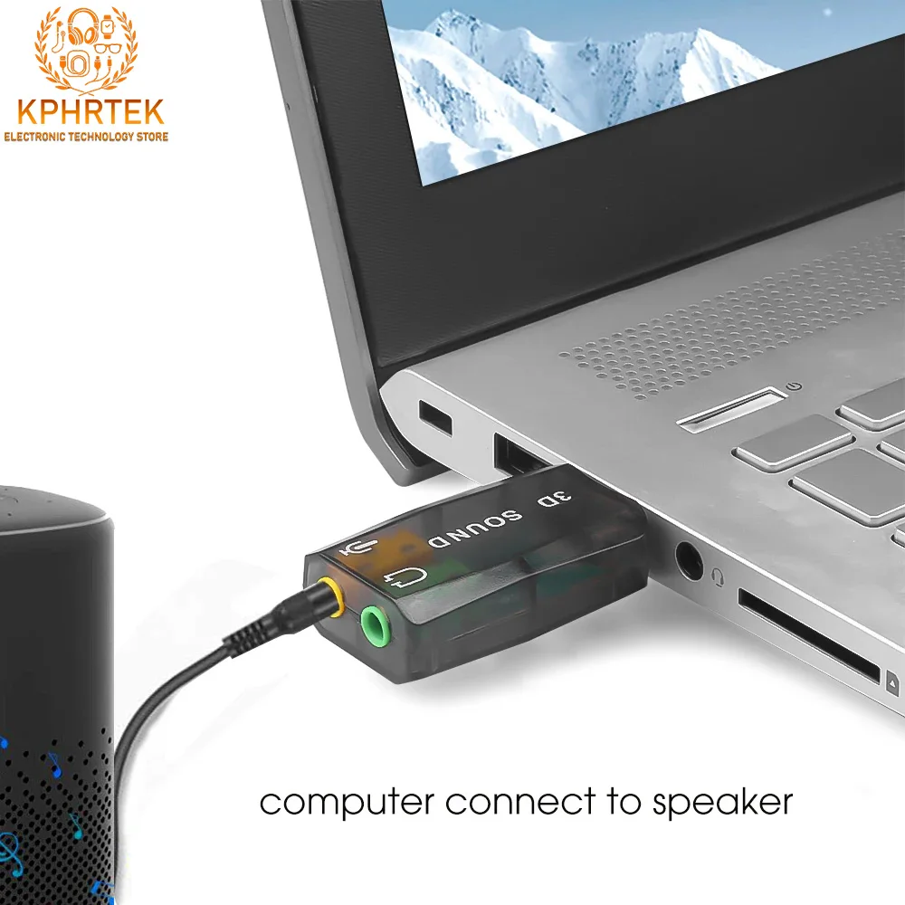 USB 외부 사운드 카드 5.1 독립 사운드 카드 노트북 드라이버가 없는 USB 사운드 카드 투명 USB 컴퓨터 사운드 카드
