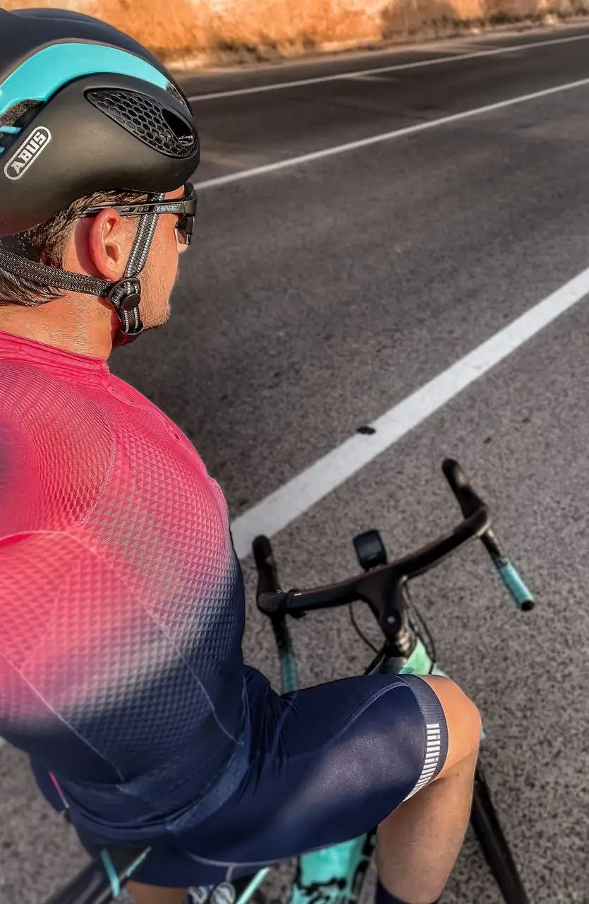 CHEJI Men'S Cycling jersey Short sleeves Pro team Bicycle Clothing Quick Dry Bike Shirt top