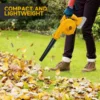 Cordless Leaf Blower for Dewalt 20V Max Battery Jobsite Air Blower 2-in-1 Handle Electric Blower and Vacuum Cleaner (No Battery) 2