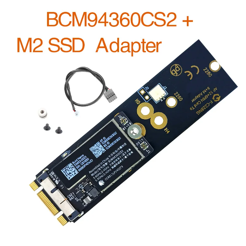 Dual Band Bcm94360cs2 For Hackintosh Mac Os Wifi Card 12+6pin For Bt 4.
