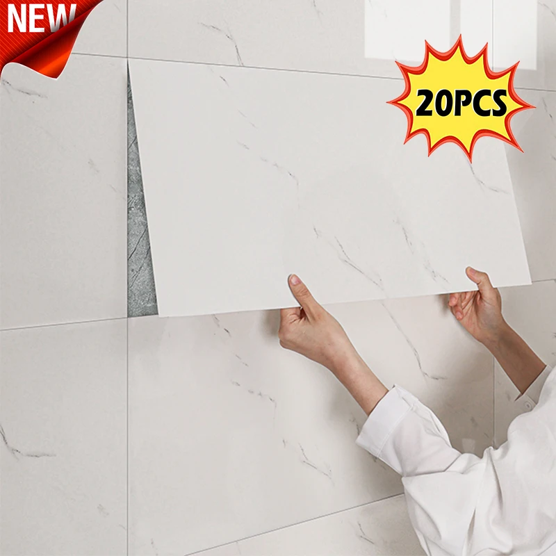 วอลเปเปอร์ลายหินอ่อนเทียมกันน้ำแบบติดผนังเอง ตกแต่งผนัง DIY ลอกออกได้ 1