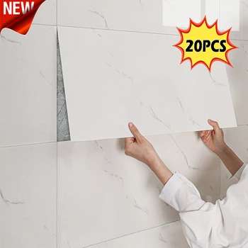 วอลเปเปอร์ลายหินอ่อนเทียมกันน้ำแบบติดผนังเอง ตกแต่งผนัง DIY ลอกออกได้ 1